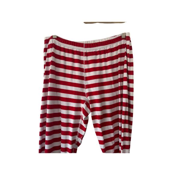 Hanna Andersson Red & White Stripe Pajama Pants Size XL - Picture 2 of 5